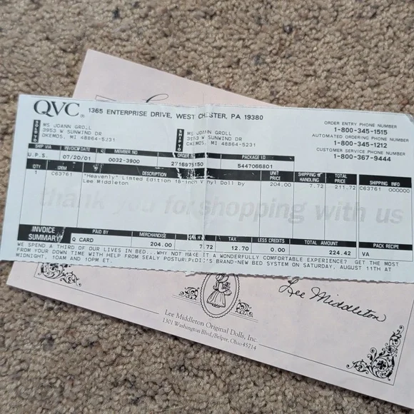 Pristine Lee Middleton Original Porcelain Doll Heavenly Collectible - Picture 10 of 16